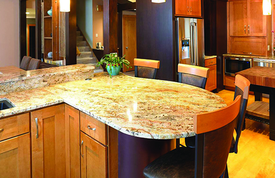 Countertops designed and built in Syracuse serving Central, New York including Cortland, Ithaca, Binghamton, Watertown and Skaneateles